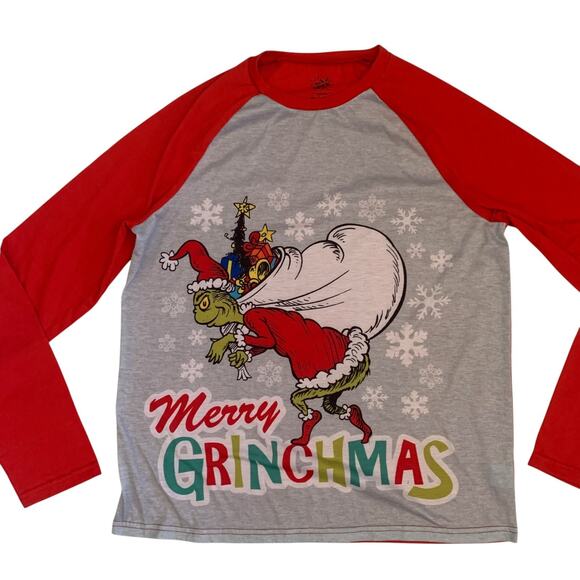 Dr Seuss The Grinch Men's Size S Merry Grinchmas Long Sleeve T-Shirt - Picture 8 of 13